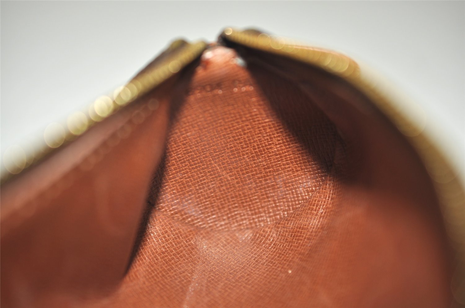 Auth Louis Vuitton Monogram Trousse Ronde Pen Case Pouch M47626 Old Model 9896I