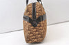 Authentic Christian Dior Trotter Tote Hand Bag Canvas Leather Brown 9896J