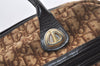 Authentic Christian Dior Trotter Tote Hand Bag Canvas Leather Brown 9896J