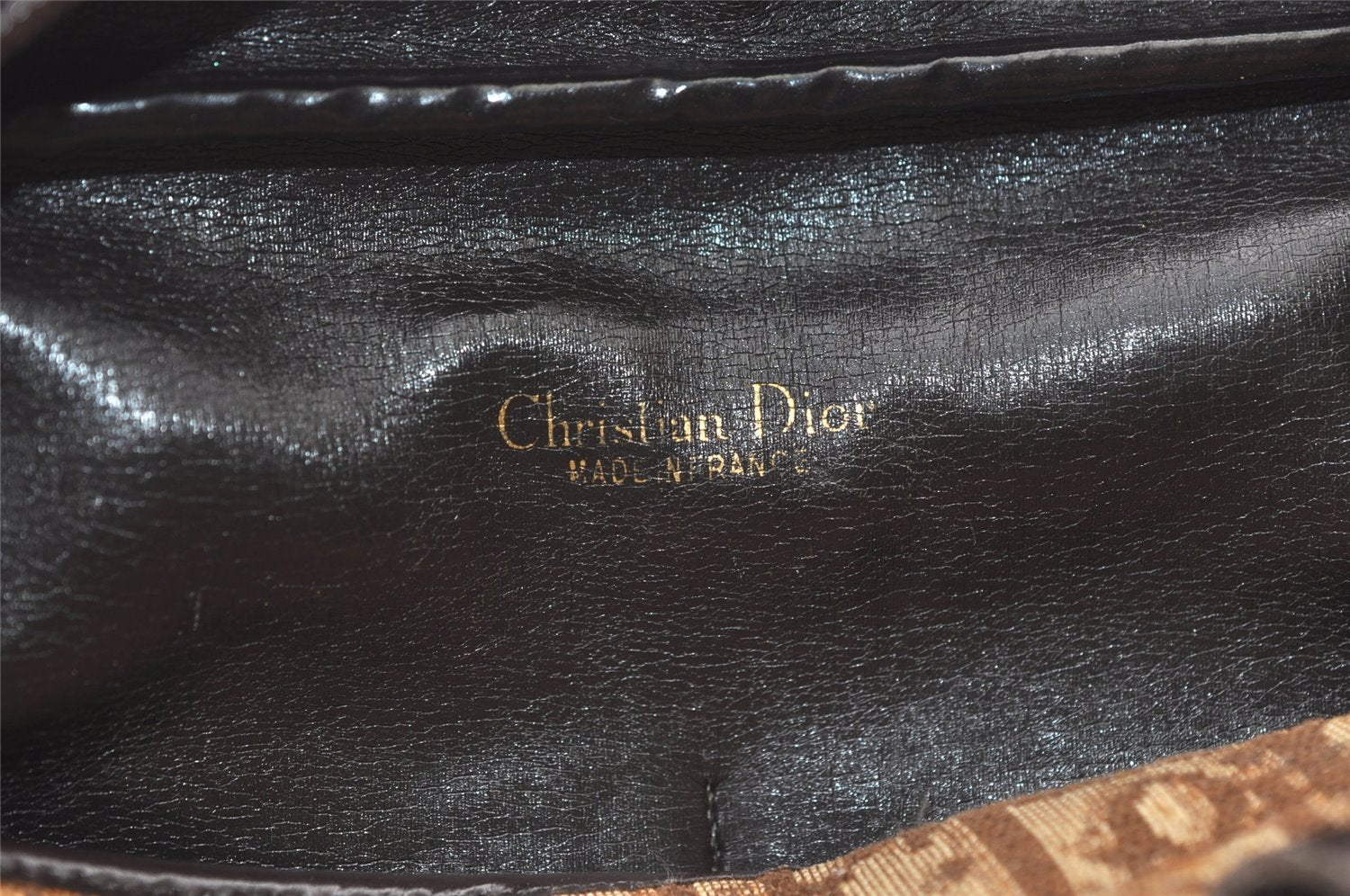 Authentic Christian Dior Trotter Tote Hand Bag Canvas Leather Brown 9896J