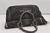 Authentic PRADA Lino Painted Denim 2Way Shoulder Tote Bag BN2070 Black 9897I