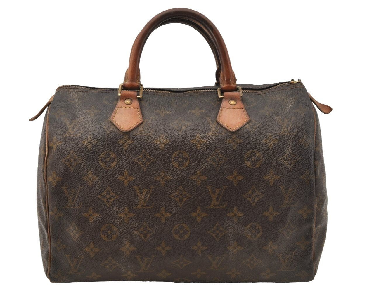 Authentic Louis Vuitton Monogram Speedy 30 Hand Boston Bag M41526 Junk 9900I