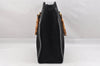 Authentic GUCCI Vintage Bamboo Shoulder Hand Bag Suede Leather Black Junk 9901I
