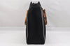 Authentic GUCCI Vintage Bamboo Shoulder Hand Bag Suede Leather Black Junk 9901I