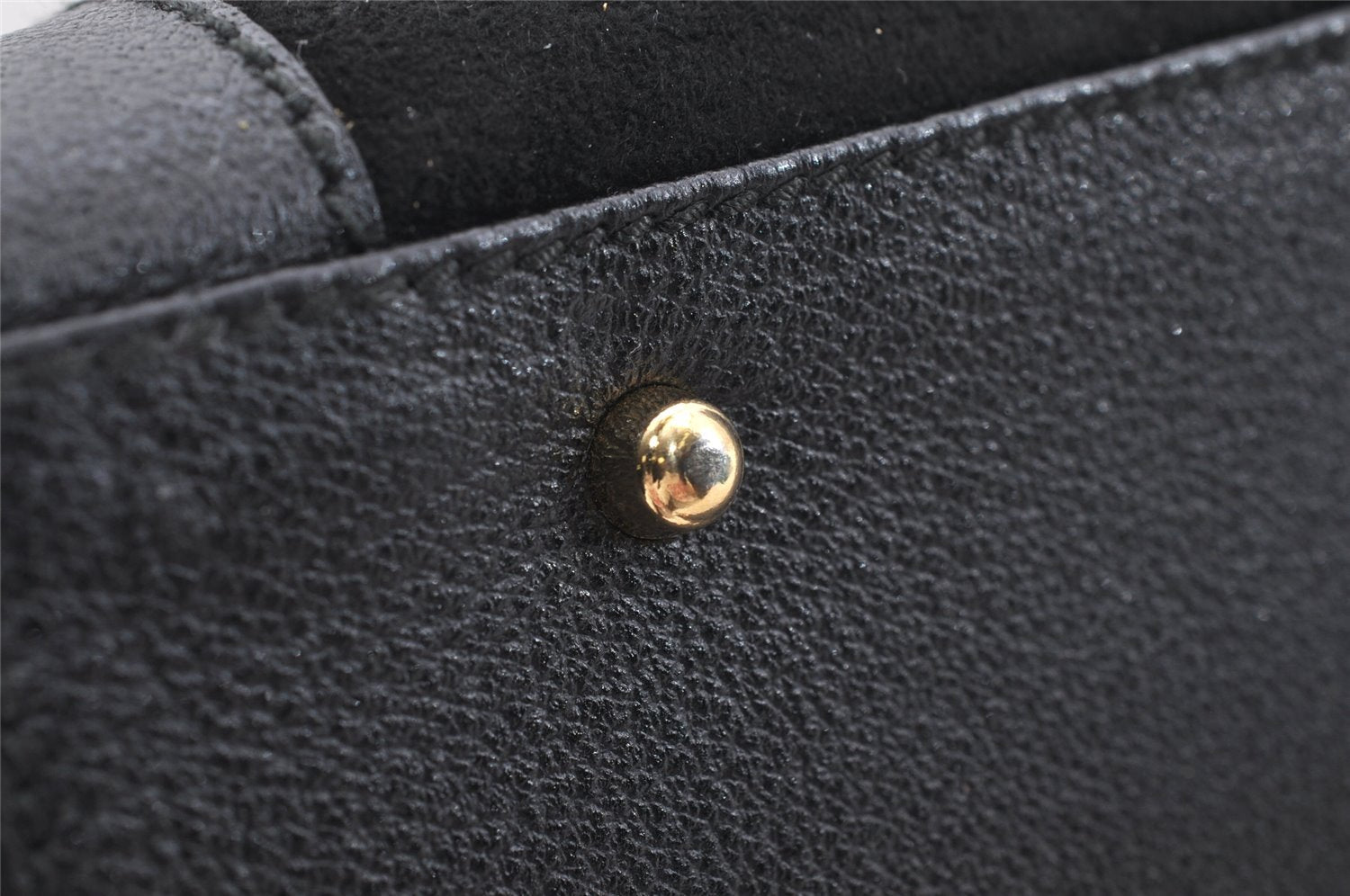 Authentic GUCCI Vintage Bamboo Shoulder Hand Bag Suede Leather Black Junk 9901I