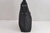 Authentic GUCCI Jackie Shoulder Bag Purse GG Canvas Leather 110291 Black 9902I