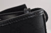 Authentic GUCCI Jackie Shoulder Bag Purse GG Canvas Leather 110291 Black 9902I