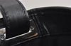 Authentic GUCCI Jackie Shoulder Bag Purse GG Canvas Leather 110291 Black 9902I