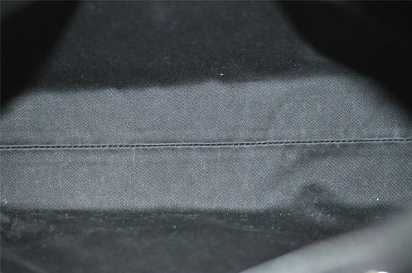 Authentic GUCCI Jackie Shoulder Bag Purse GG Canvas Leather 110291 Black 9902I