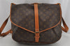 Authentic Louis Vuitton Monogram Saumur 35 Shoulder Cross Bag M42254 LV 9902J