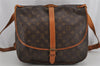 Authentic Louis Vuitton Monogram Saumur 35 Shoulder Cross Bag M42254 LV 9902J