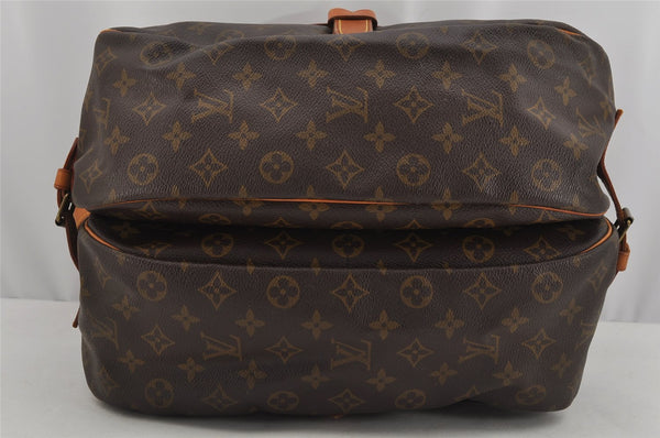 Authentic Louis Vuitton Monogram Saumur 35 Shoulder Cross Bag M42254 LV 9902J