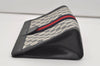 Authentic GUCCI Sherry Line Clutch Hand Bag Purse GG PVC Leather Navy Blue 9903I