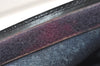 Authentic GUCCI Sherry Line Clutch Hand Bag Purse GG PVC Leather Navy Blue 9903I