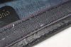 Authentic GUCCI Sherry Line Clutch Hand Bag Purse GG PVC Leather Navy Blue 9903I