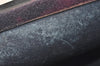 Authentic GUCCI Sherry Line Clutch Hand Bag Purse GG PVC Leather Navy Blue 9903I