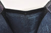 Authentic GUCCI Sherry Line Clutch Hand Bag Purse GG PVC Leather Navy Blue 9903I