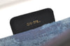 Authentic GUCCI Sherry Line Clutch Hand Bag Purse GG PVC Leather Navy Blue 9903I