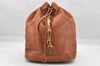 Authentic GUCCI Vintage Bamboo 2Way Hand Backpack Leather Brown Junk 9904I