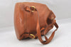 Authentic GUCCI Vintage Bamboo 2Way Hand Backpack Leather Brown Junk 9904I