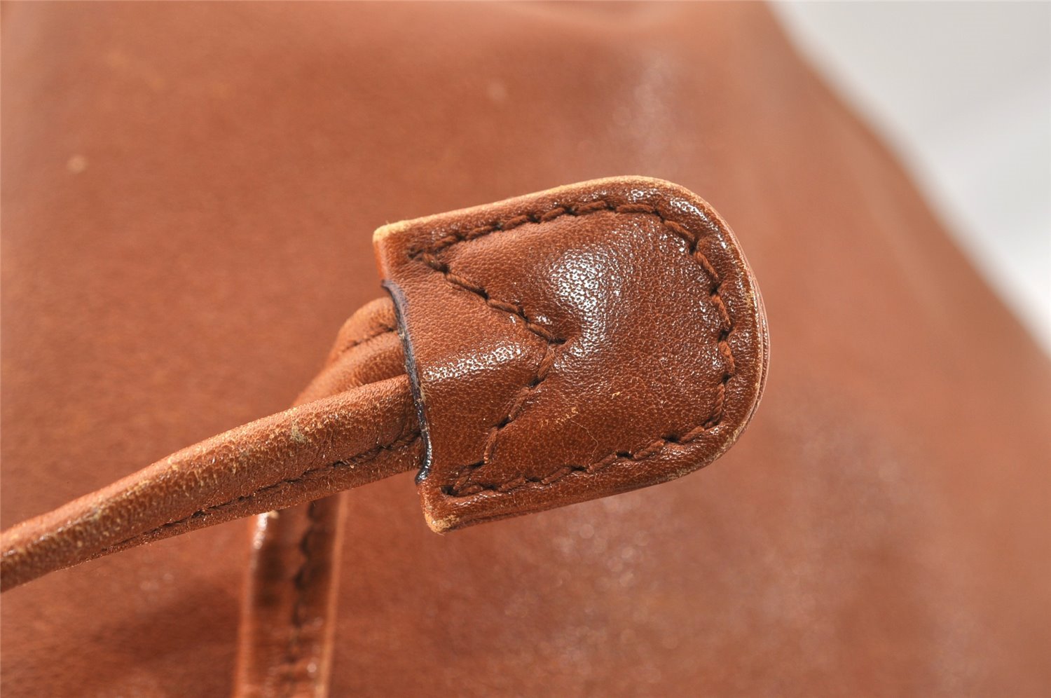 Authentic GUCCI Vintage Bamboo 2Way Hand Backpack Leather Brown Junk 9904I