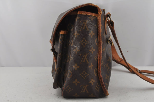 Authentic Louis Vuitton Monogram Sac Bazas Shoulder Cross Bag M99013 LV 9904J