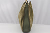 Authentic GUCCI Bamboo 2Way Shoulder Hand Bag Suede Leather Khaki Junk 9905I