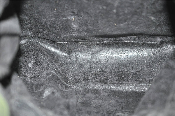 Authentic GUCCI Bamboo 2Way Shoulder Hand Bag Suede Leather Khaki Junk 9905I