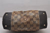 Authentic GUCCI GG Crystal Shoulder Hand Bag GG PVC Leather 223964 Brown 9907I
