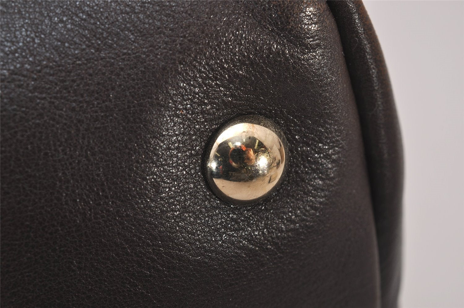 Authentic GUCCI GG Crystal Shoulder Hand Bag GG PVC Leather 223964 Brown 9907I