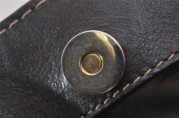 Authentic GUCCI GG Crystal Shoulder Hand Bag GG PVC Leather 223964 Brown 9907I