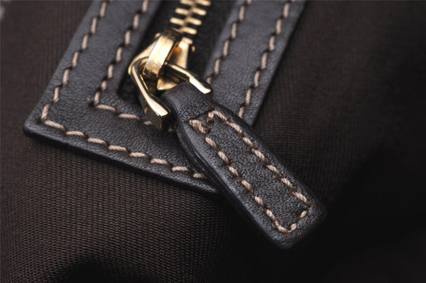 Authentic GUCCI GG Crystal Shoulder Hand Bag GG PVC Leather 223964 Brown 9907I