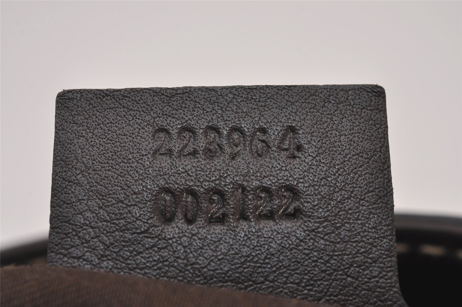 Authentic GUCCI GG Crystal Shoulder Hand Bag GG PVC Leather 223964 Brown 9907I