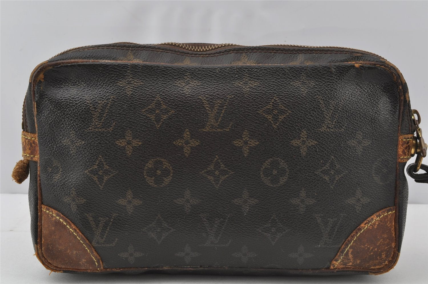 Authentic Louis Vuitton Monogram Marly Dragonne GM M51825 Clutch Hand Bag 9908I