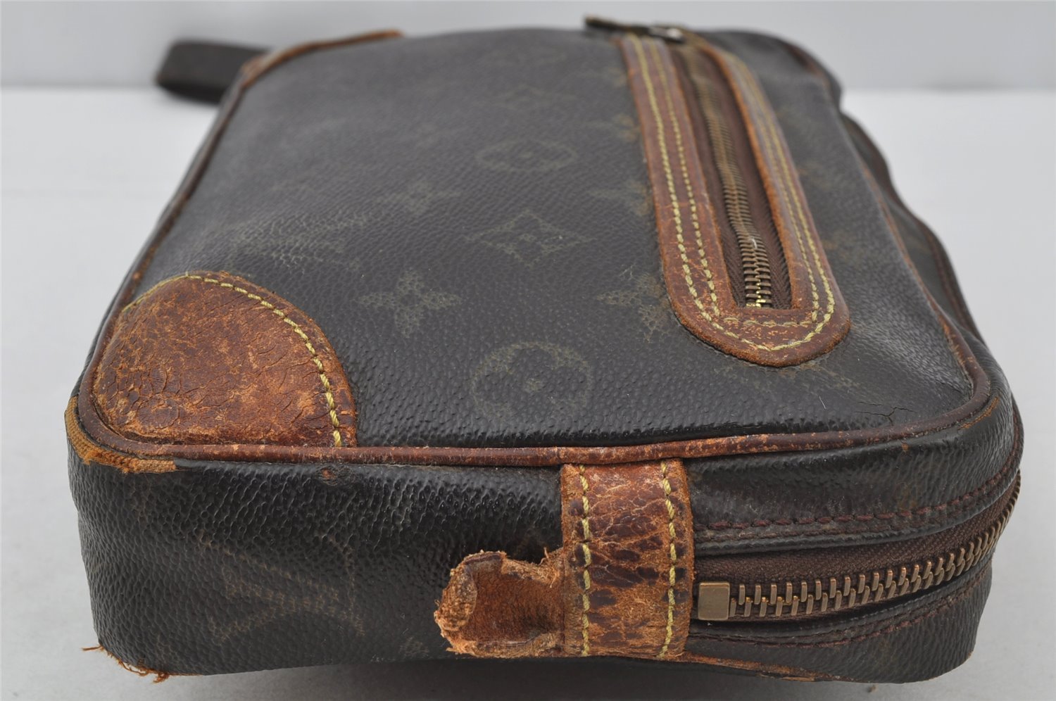 Authentic Louis Vuitton Monogram Marly Dragonne GM M51825 Clutch Hand Bag 9908I