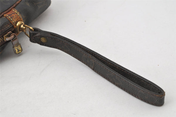 Authentic Louis Vuitton Monogram Marly Dragonne GM M51825 Clutch Hand Bag 9908I