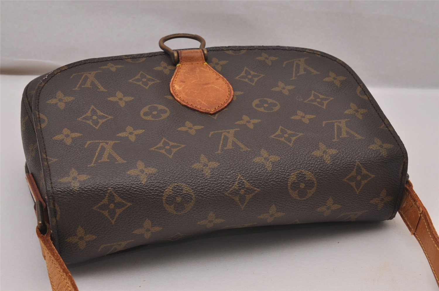 Authentic Louis Vuitton Monogram Saint Cloud GM M51242 Shoulder Cross Bag 9909I