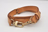 Authentic Louis Vuitton Leather Shoulder Strap Beige 39.4-46.5" LV 9910I