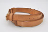 Authentic Louis Vuitton Leather Shoulder Strap Beige 39.4-46.5" LV 9910I