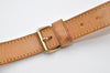 Authentic Louis Vuitton Leather Shoulder Strap Beige 39.4-46.5" LV 9910I