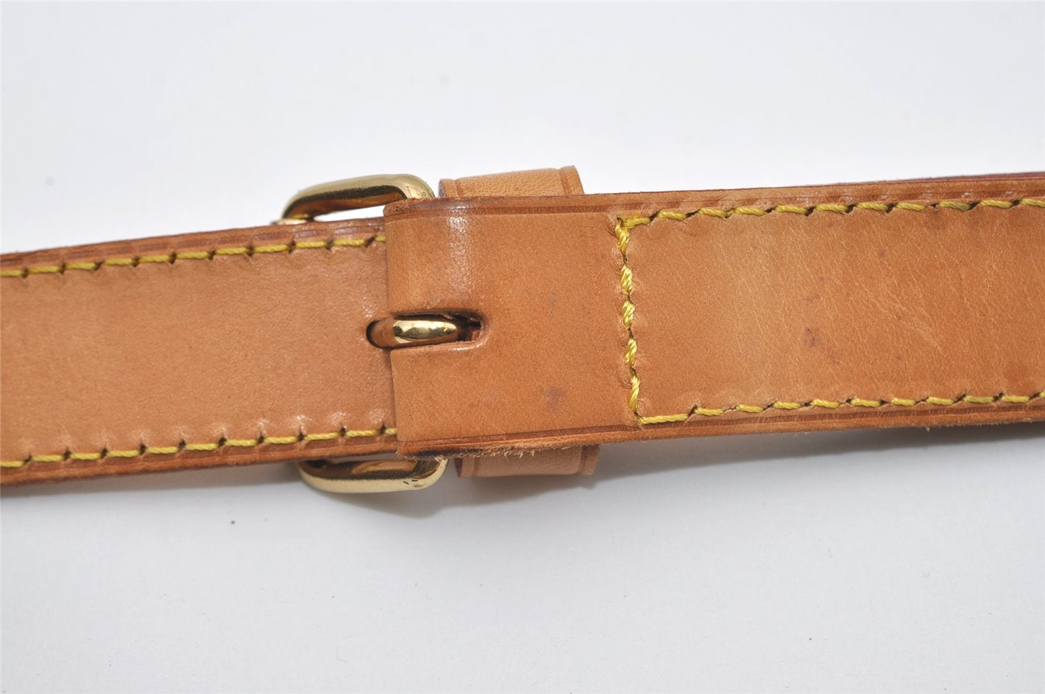 Authentic Louis Vuitton Leather Shoulder Strap Beige 39.4-46.5