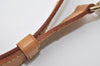 Authentic Louis Vuitton Leather Shoulder Strap Beige 39.4-46.5" LV 9910I