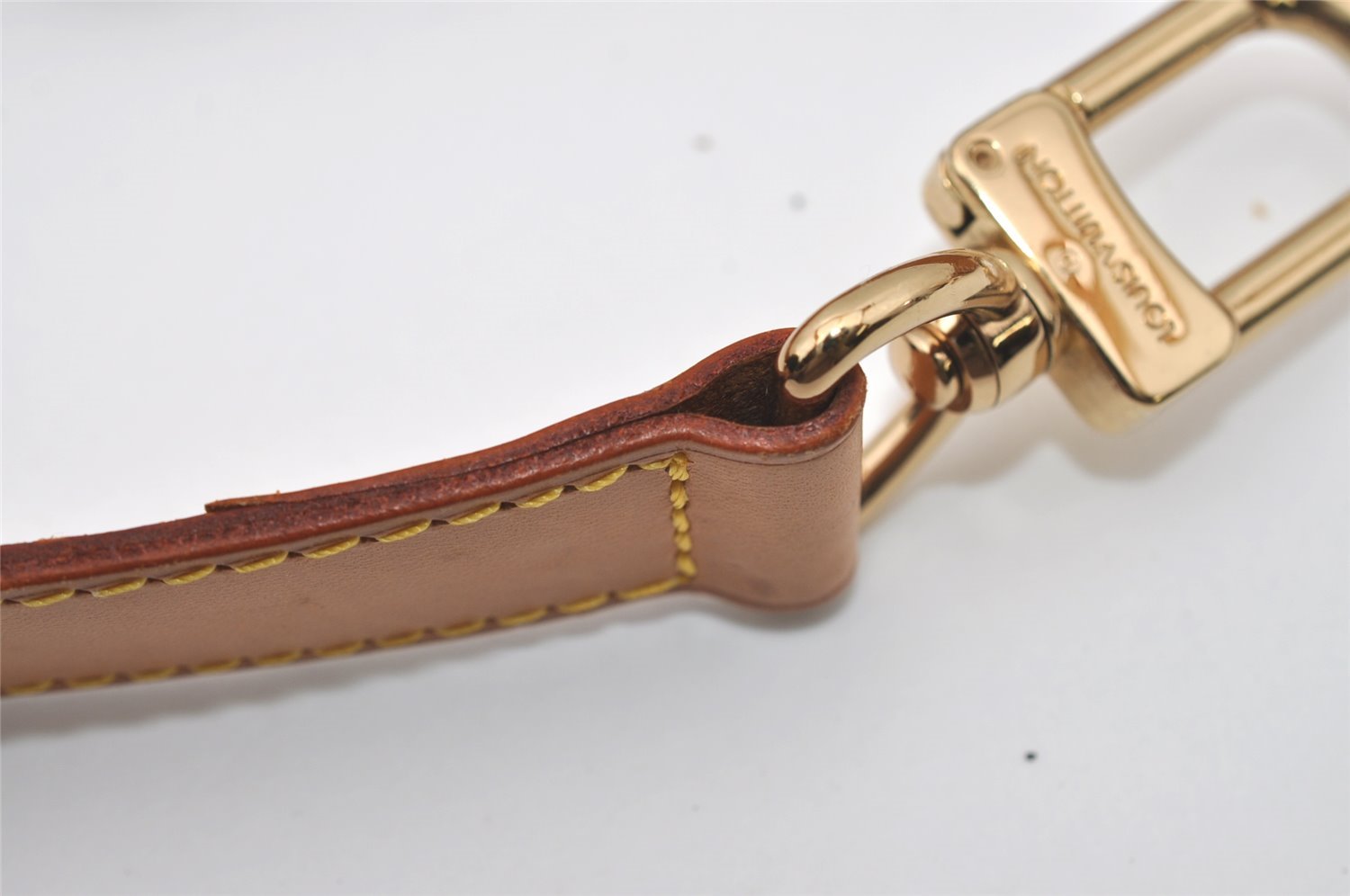 Authentic Louis Vuitton Leather Shoulder Strap Beige 39.4-46.5