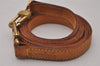 Authentic Louis Vuitton Leather Shoulder Strap Beige 48.8" LV 9911I