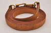 Authentic Louis Vuitton Leather Shoulder Strap Beige 48.8" LV 9911I