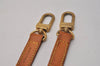 Authentic Louis Vuitton Leather Shoulder Strap Beige 48.8" LV 9911I