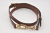 Authentic Louis Vuitton Leather Shoulder Strap Brown 40.6-47.2" LV 9912I