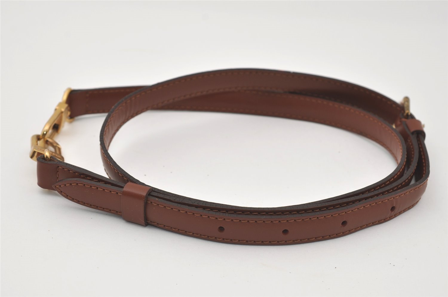 Authentic Louis Vuitton Leather Shoulder Strap Brown 40.6-47.2