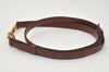 Authentic Louis Vuitton Leather Shoulder Strap Brown 40.6-47.2" LV 9912I