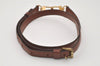 Authentic Louis Vuitton Leather Shoulder Strap Brown 40.6-47.2" LV 9912I